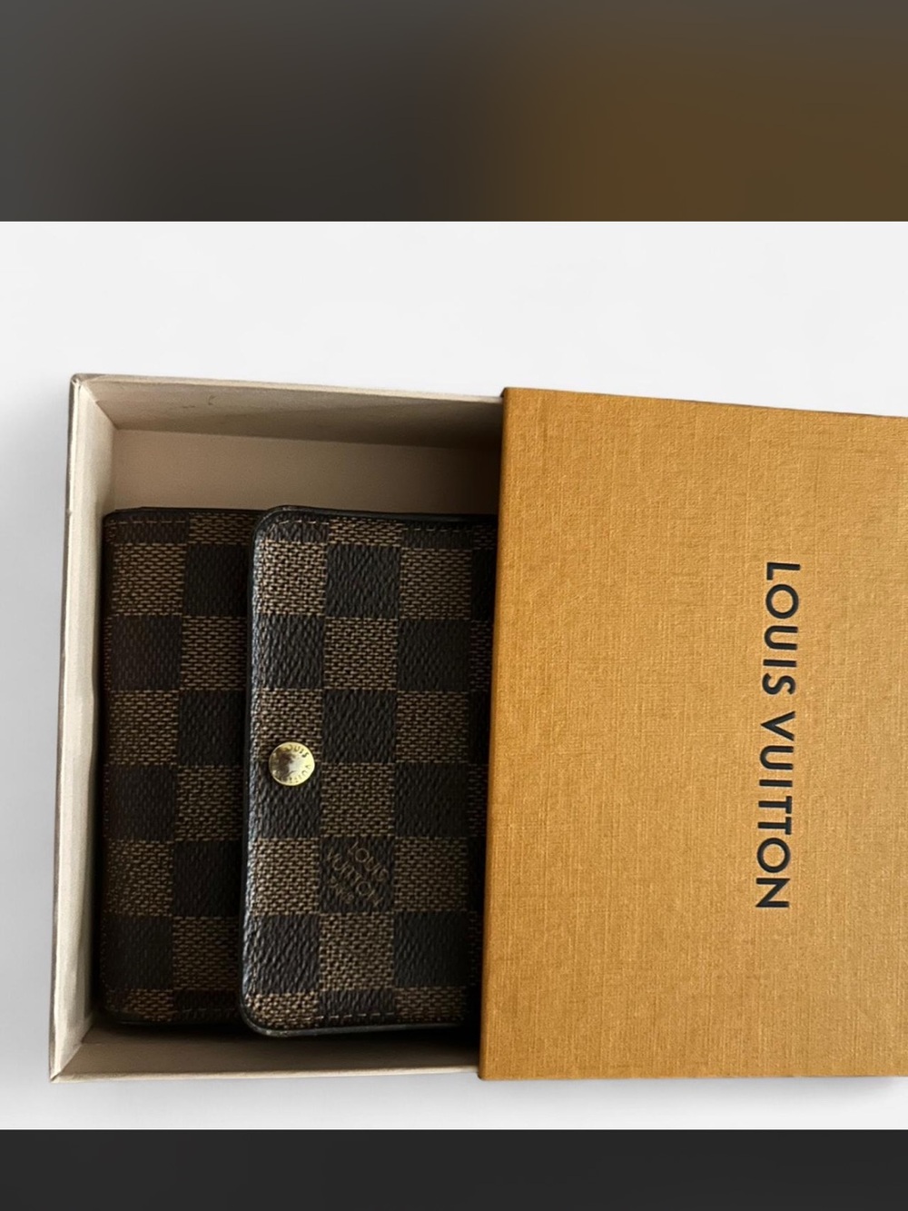 Louis Vuitton Dark Brown Damier Canvas Key & Card Holder